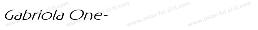 Gabriola One字体转换